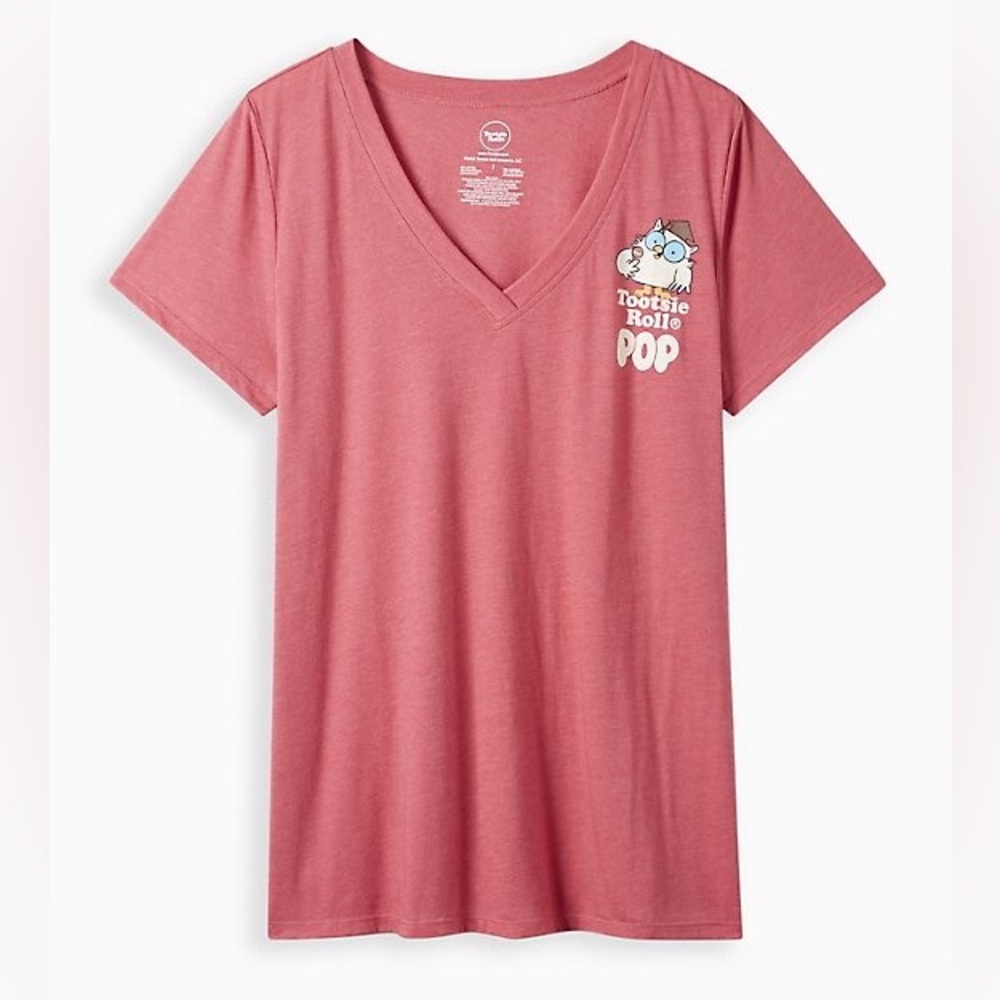 Torrid 3 Red Tootsie Pop Classic Fit Tee